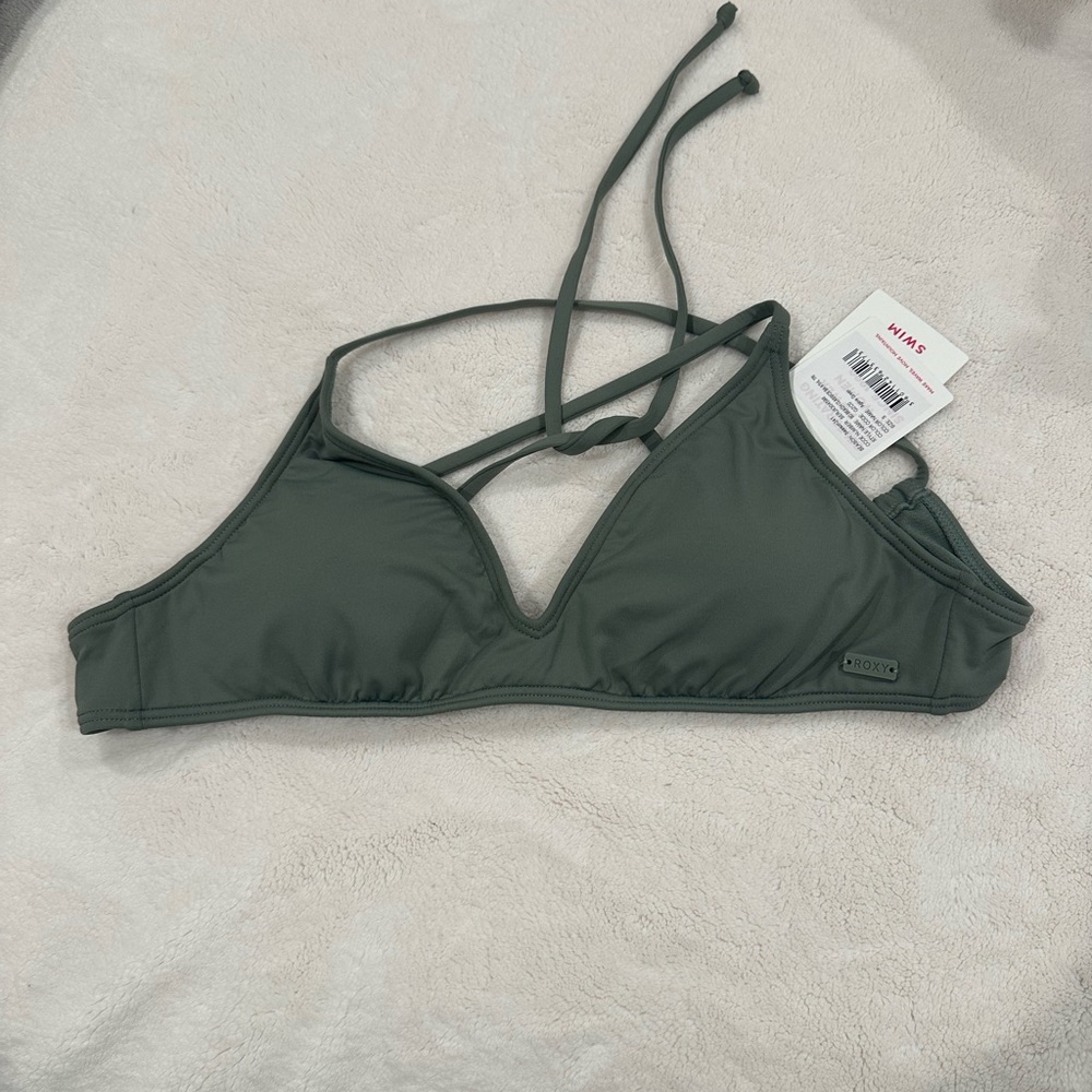 Olive green Bikini Top